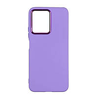 Чехол Silicone Cover Metal frame (AA) для Xiaomi Redmi Note 12 Pro+ 5G Цвет 39.Elegant purple