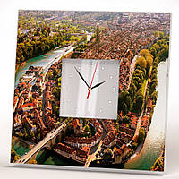Настенные часы с изображением вида города "Берн. Швейцария"