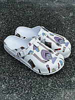 Капці жіночі медичні Легкі крокси з малюнком без дірок для жінок Легке літнє взуття жіноче