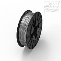 CoPET (PETg) пластик 3Dplast филамент для 3D принтера 1.75 мм 3кг серый-металлик