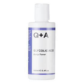 Тонер для обличчя з гліколевою кислотою Q+A Glycolic Acid Daily Toner (100 ml)