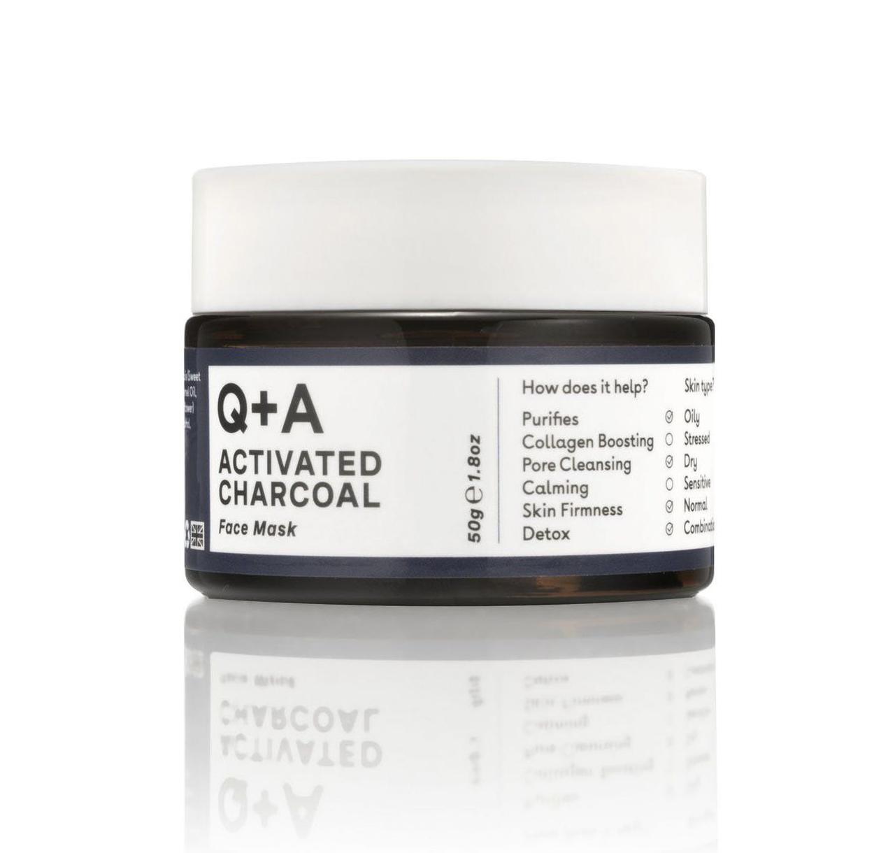 Очищуюча маска з активованим вугіллям Q+A Activated Charcoal Detox 50 g