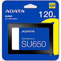 SSD Диск ADATA Ultimate SU650 120GB 2.5" 7mm SATAIII (ASU650SS-120GT-R) Характеристика Черный