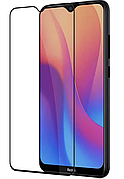 Захисне скло для Xiaomi Redmi 8A, Full Glue 6D, колір чорний