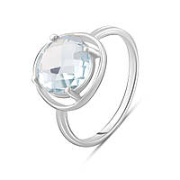 Серебряное кольцо SilverBreeze с натуральным топазом 4.438ct (2089513) 17 размер BF, код: 6597889