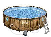 Power Steel Swim Vista Series Frame Pool 488x122 Round 16FT BESTWAY