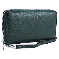Жіночий шкіряний гаманець-клатч Alfa Ricco 20393 зелений