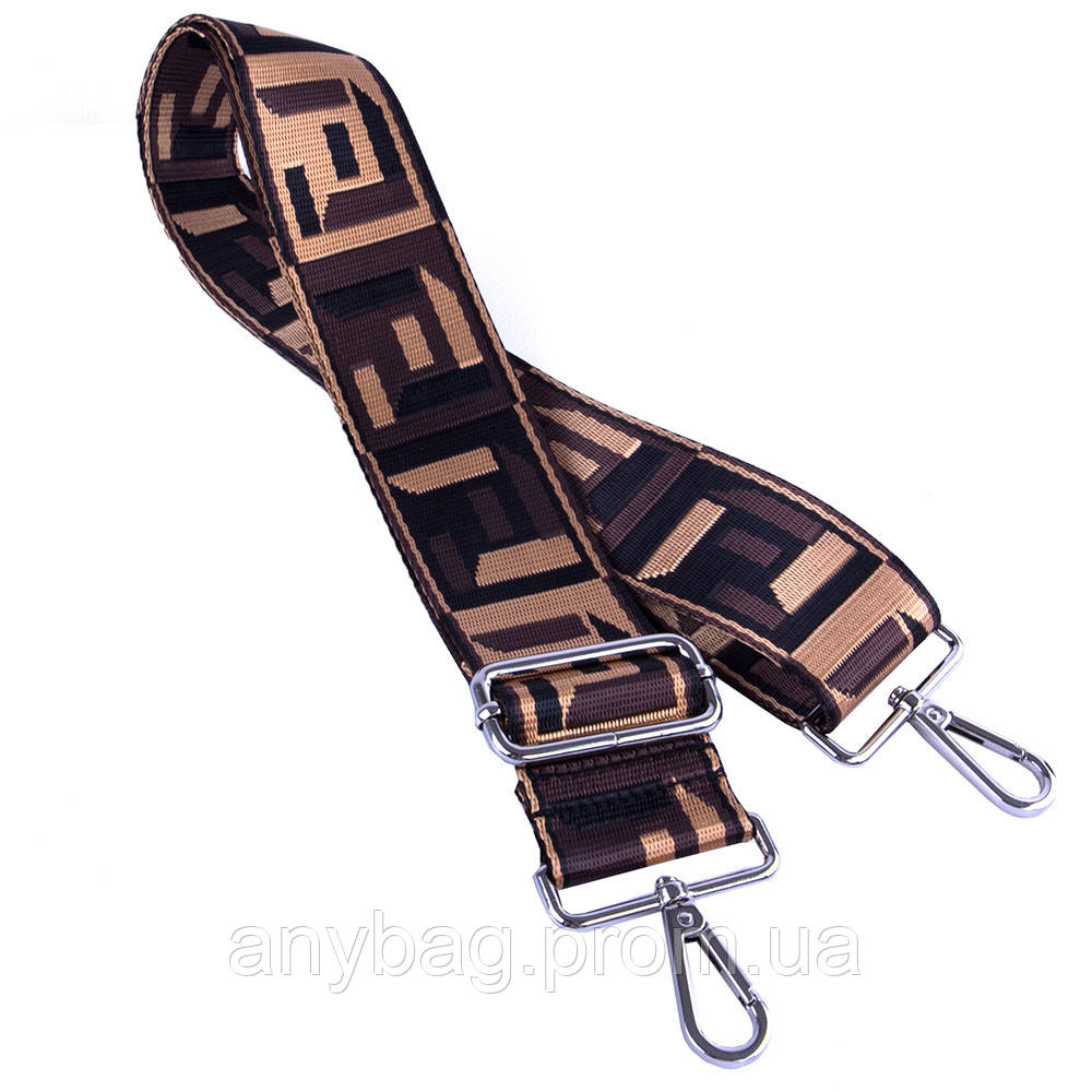 Ремінь текстильний для сумки anyBag 23158 коричневий 50 мм