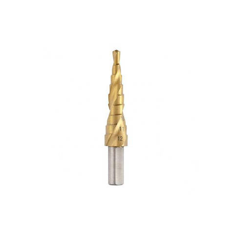 Свердло ступінчасте по металу спіральне 4-12 мм INTERTOOL SD-5833, фото 1