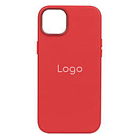 Чехол для iPhone 14 Pro Max Leather Case Цвет Crimson
