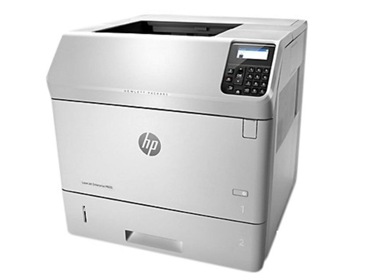 Принтер HP LaserJet Enterprise M605 / Лазерний кольоровий друк / A4 / 1200x1200 dpi / 55 стр/мин / USB 2.0, WiFi / Duplex /