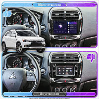 Al Штатная магнитола для Mitsubishi ASX I Рестайлинг 2 2016-2020 экран 9" 4/64Gb 4G Wi-Fi GPS Top Android