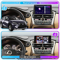 Al Штатна магнітола для Lexus NX I 2014-2017 екран 9" 4/64 Gb CarPlay 4G Wi-Fi GPS Prime Android