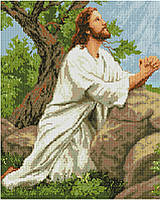 Алмазна мозаїка "Молитва Ісуса" 40*50 см OSF 016