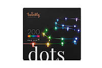 Twinkly Smart LED Гирлянда Twinkly Dots Lights RGB 200 Gen II, IP44, 10м, кабель прозрачный