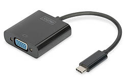 Адаптер DIGITUS USB-C > VGA, Full HD (DA-70853)