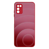Чехол Glass TPU Prism Circles for Samsung Galaxy A03s Цвет 5, Rose-Red
