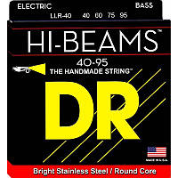 Струны для бас-гитары DR LLR-40 Hi-Beam Stainless Steel 4 String Light Bass Strings 40 95 PK, код: 7416991