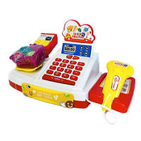 Іграшковий касовий апарат зі сканером, дитячий магазин, кошик із продуктами, гра в супермаркет (SO888-47)