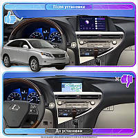 Al Штатна магнітола для Lexus RX III 2008-2012 екран 9" 4/64 Gb CarPlay 4G Wi-Fi GPS Prime Android