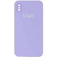 Чехол для iPhone X для iPhone Xs Silicone Case Square Full Camera Цвет 39 Elegant purple