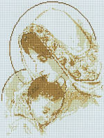 Алмазна мозаїка "Мадонна з немовлям" 30*40 см OSG 058