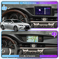 Al Штатна магнітола для Lexus ES VI Рестайлінг 2015-2018 екран 9" 4/64 Gb CarPlay 4G Wi-Fi GPS Prime Android