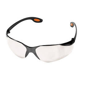 Окуляри захопи прозори, матеріал лінз полікарбонат, матеріал завушників полікарбонат, захист вигляд удару