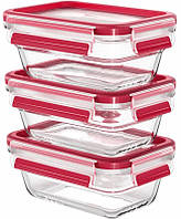 Набір контейнерів Tefal Master Seal, 3шт., скло, прозорий Baumar - Порадуй Себе