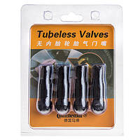 Ніпель для безкамерки чорний 120-54 Black (4 шт.)