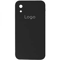 Чехол для iPhone Xr Silicone Case Square Full Camera Цвет 18 Black