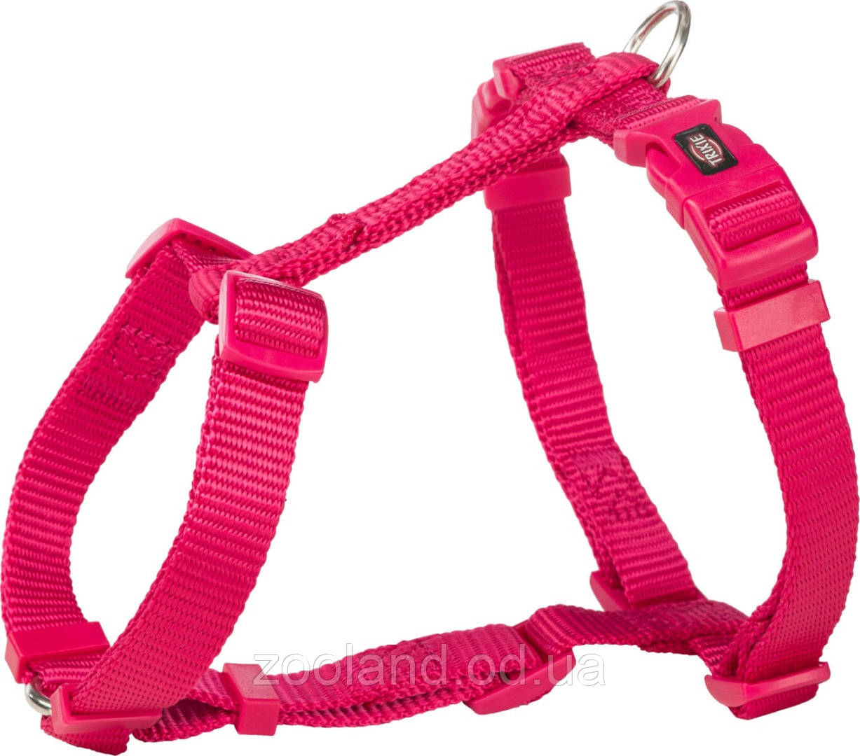 20358 Trixie Шлея Premium H-Harness нейлон фуксія, 75-100см/25мм