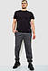 Спорт штани чоловічі двонитка, колір темно-сірий, 244R41298, фото 2