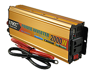 Преобразователь напряжения UKC SSK-2000W инвертор с 12 в 220В 2000Вт