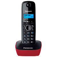 Радіотелефон DECT Panasonic KX-TG1611UAR, чорно-червоний (KX-TG1611UAR)