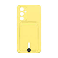 Чехол TPU Colorfull Pocket Card для Samsung Galaxy A54 5G Цвет 04.Yellow