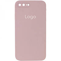 Чехол для iPhone 7 Plus для iPhone 8 Plus Silicone Case Square Full Camera Цвет 19 Pink sand