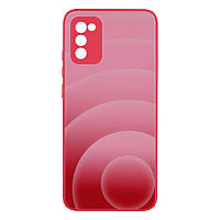 Чехол Glass TPU Prism Circles for Samsung Galaxy A02s Цвет 5, Rose-Red
