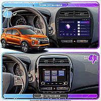 Lb Штатная магнитола для Mitsubishi ASX I Рестайлинг 3 2020-н.в. экран 10" 4/64Gb 4G Wi-Fi GPS Top Android