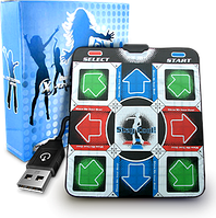 Танцевальный коврик usb для ПК компьютера PC Dance mat X-treme Dance Pad с CD! Полезный