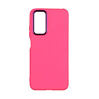 Чехол Silicone Cover Metal frame (AA) для Xiaomi Redmi Note 11 (Global) / Note 11S 4G Цвет 38.Shiny pink