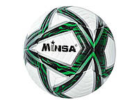 Мяч футбольний розмiр 5 TPE вага 400-420г зелений MS 3562 ТМ КИТАЙ "Lv"