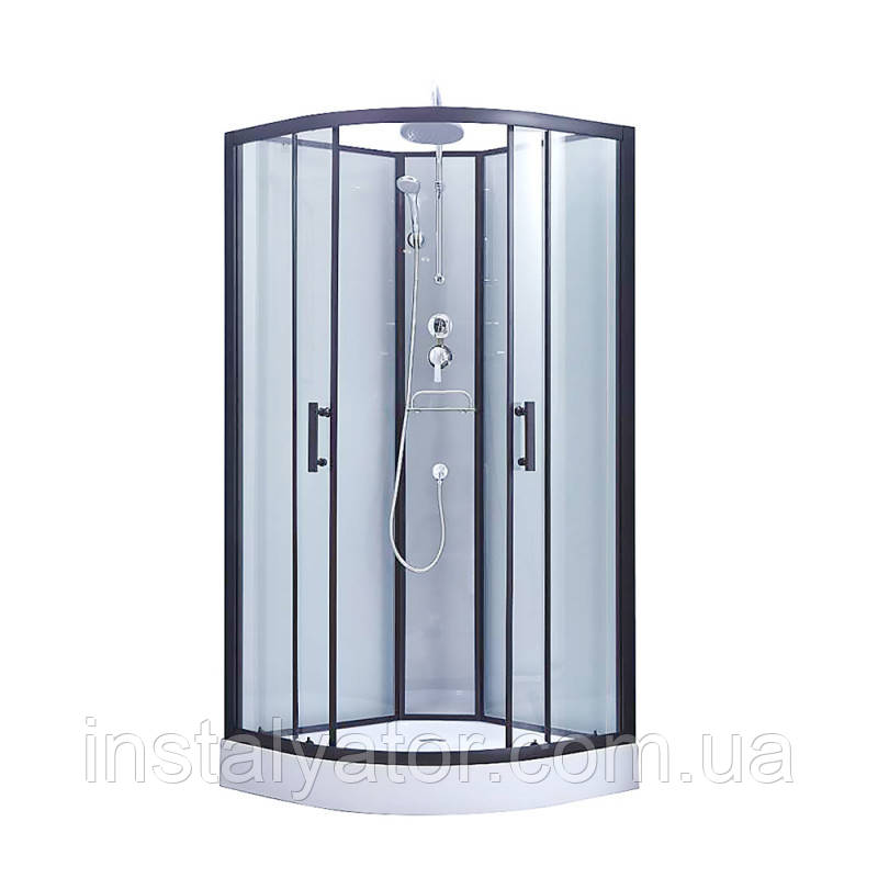 5мм скляні двері прозора MAJĄTEK SB90x90.BLA.LOW.TR Lidz