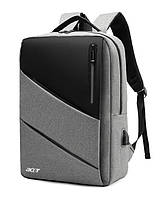 Рюкзак противоударный для ноутбука 15,6" Acer Асер Серый ( код: IBN030S5 )
