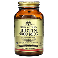 Биотин с кальцием и фосфором Biotin 5000мкг - 100 вег.капсул.