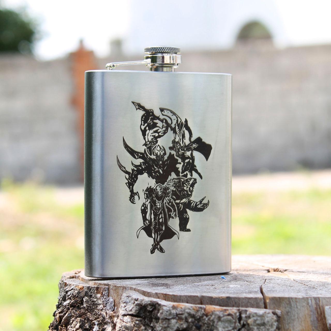 Фляга 200 ml з індивідуальним гравіюванням, фото 1