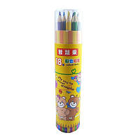Набір олівців для малювання з точилкою Stenson WW00255 у коробці 18 кольорів.