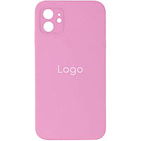 Чехол для iPhone 11 Silicone Case Square Full Camera Цвет 06 Light Pink