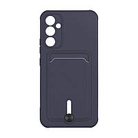 Чехол TPU Colorfull Pocket Card для Samsung Galaxy A34 5G Цвет 08.Dark blue