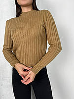 Женский теплый свитер, в стиле оверсайз, шоколад